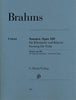 Brahms, Sonata No. 2 in E flat Op. 120 for Viola and Piano (Henle)