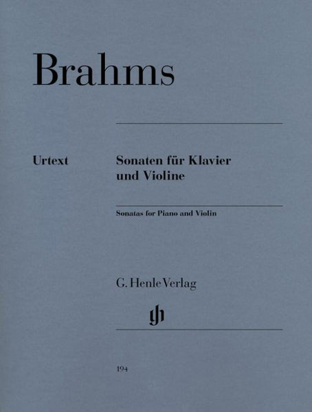Brahms, Sonatas for Violin and Piano (Henle)