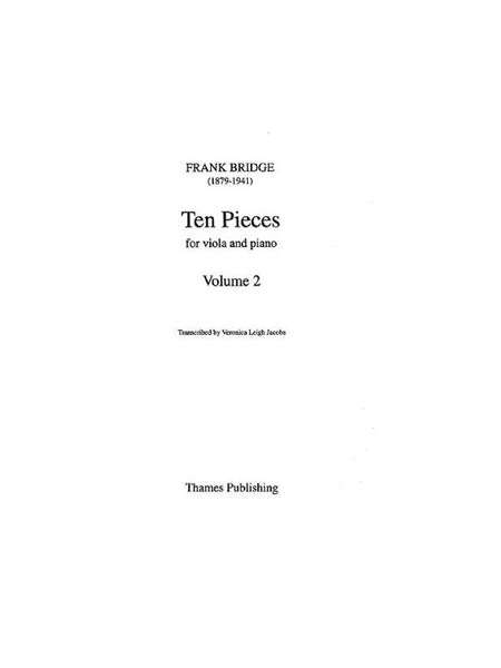 Bridge, 10 Pieces for Viola and Piano Book 2 (Thames)