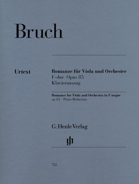 Bruch, Romance in F Op. 85 for Viola and Piano (Henle)