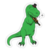 Case Decoration Sticker - T-Rex Plays Violin
