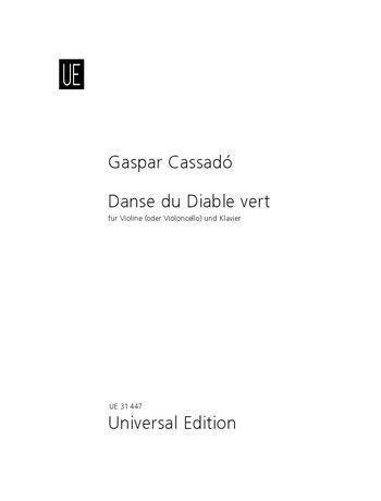 Cassado, Dance of the Green Devil for Cello and Piano (Universal)
