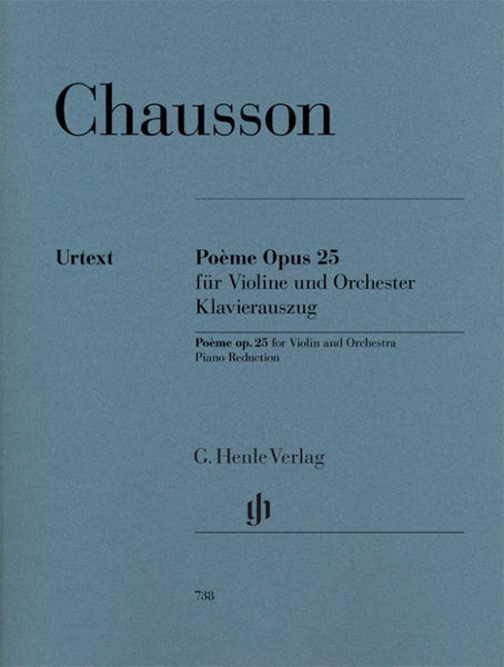 Chausson, Poeme Op. 25 for Violin and Piano (Henle)