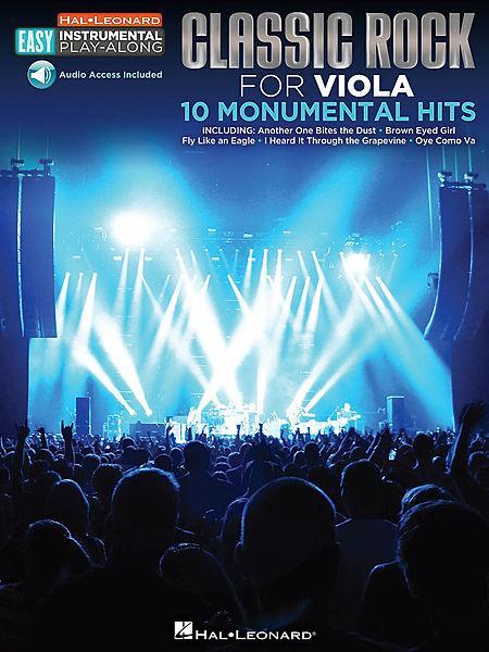 Classic Rock Easy Playalong for Viola with Online Accompaniments