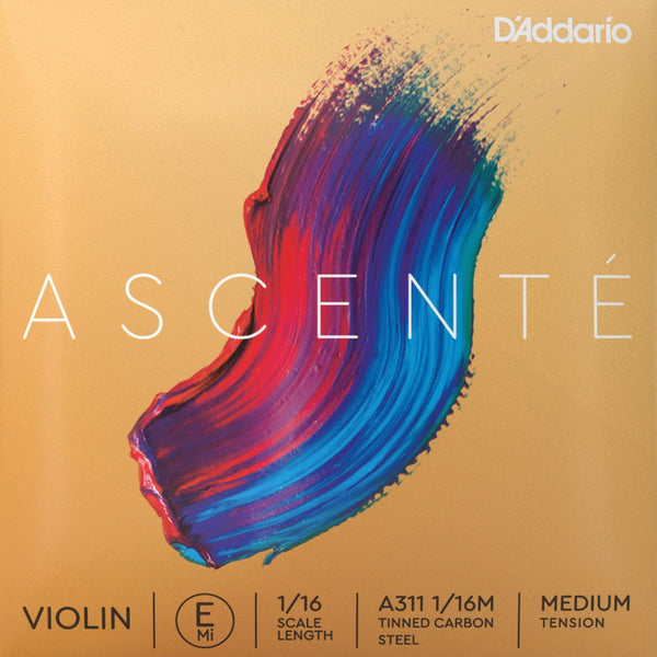 D'Addario Ascente Violin E String 1/16