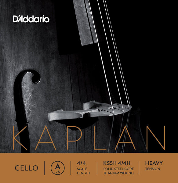 D'Addario Kaplan Cello A String 4/4 - Heavy