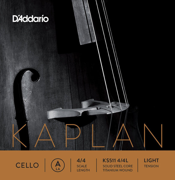 D'Addario Kaplan Cello A String 4/4 - Light