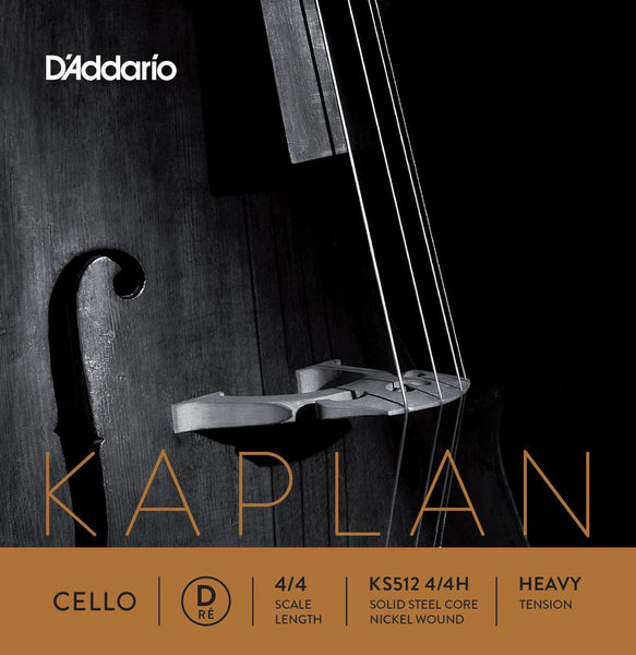 D'Addario Kaplan Cello D String 4/4 - Heavy