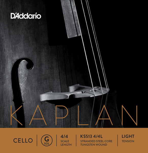 D'Addario Kaplan Cello G String 4/4 - Light