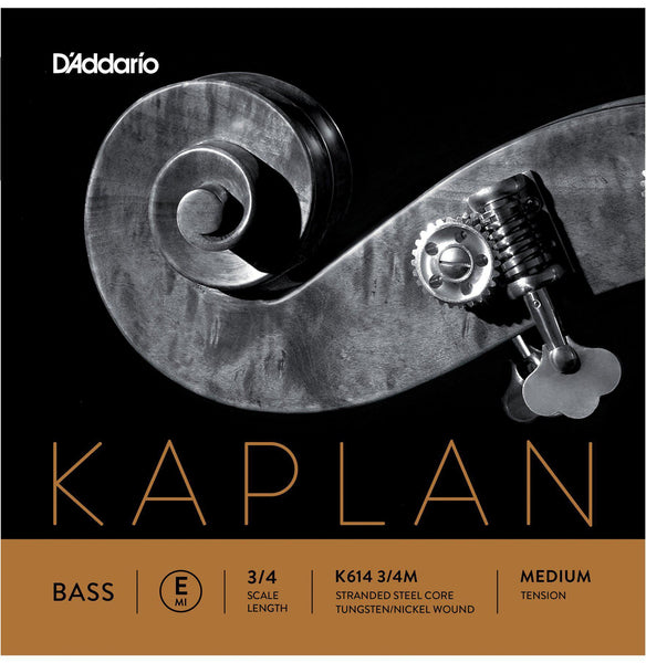 D'Addario Kaplan Double Bass E String 3/4 (Medium)