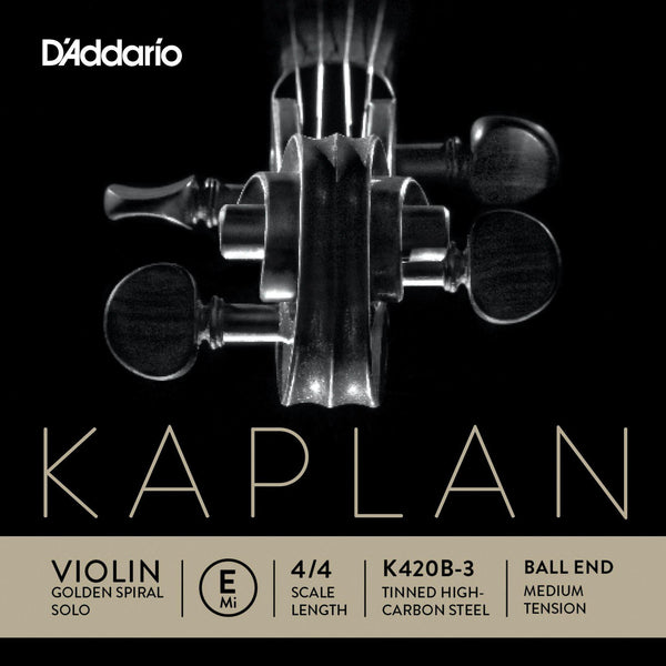 D'Addario Kaplan Violin E String 4/4 (Golden Spiral)