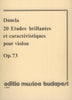 Dancla, Etudes Brilliantes Op. 73 for Violin (EMB)