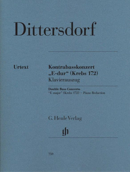 Dittersdorf, C., Concerto in E Major for Double Bass (Henle)