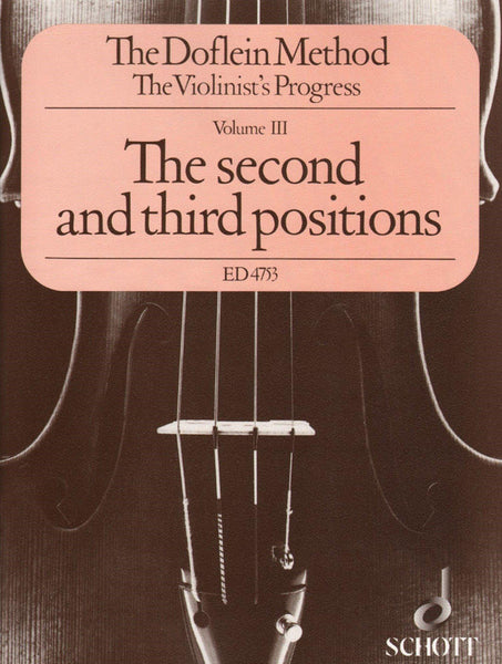 Doflein, Method for Violin Book 3 (Schott)