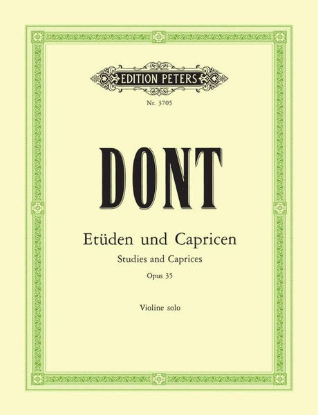 Dont, 18 Etudes And Caprices Op. 35 for Violin (Peters)
