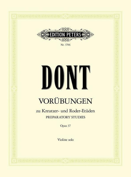 Dont, 24 Etudes and Caprices Op. 37 for Violin (Peters)