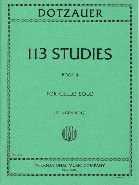 Dotzauer, 113 Exercises for Cello Book 2 (IMC)