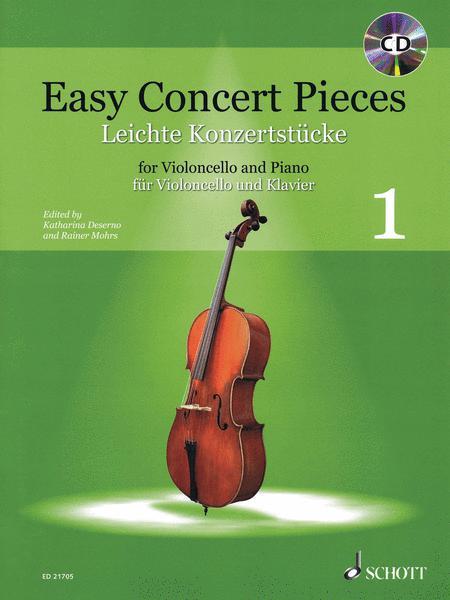 Easy Concert Pieces Volume 1 for Cello and Piano with CD (Schott)