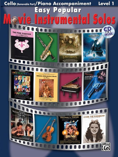 Easy Popular Movie Solos for Cello with CD