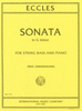 Eccles, Sonata in G Minor for Double Bass and Piano (IMC)