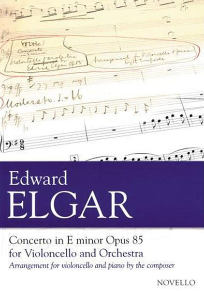 Elgar, Concerto in E Minor Op. 85 for Cello and Piano (Novello)