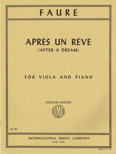 Faure, Apres un Reve for Viola and Piano (IMC)