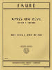 Faure, Apres un Reve for Viola and Piano (IMC)