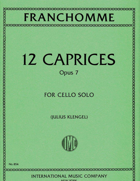 Franchomme, 12 Caprices for Cello (IMC)