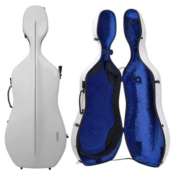 GEWA Air 3.9 Cello Case White with Blue Interior