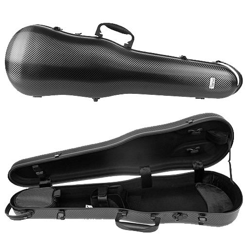 GEWA Pure Polycarbonate Shaped Violin Case 1.8kg Black Simply for Strings