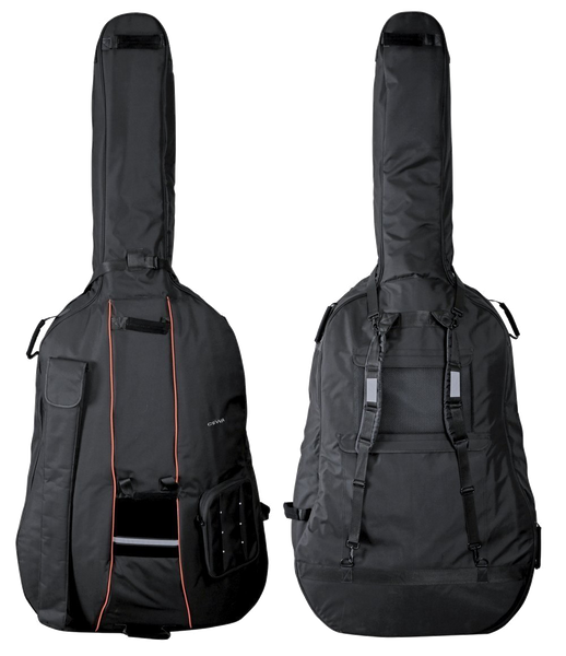 Gewa Premium Double Bass Gig Bag 12mm Padding Black - 3/4