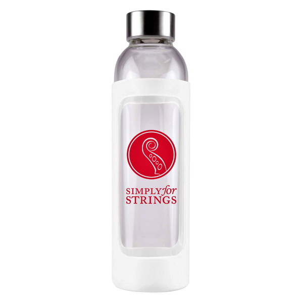 Glass Drink Bottle with Silicone Sleeve 550ml