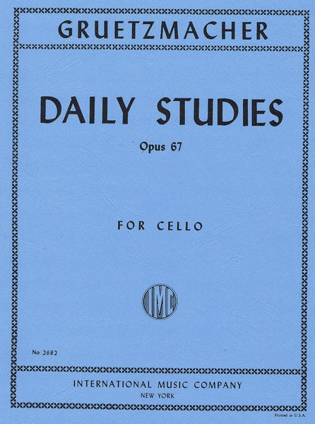 Gruetzmacher, Daily Studies Op.67 for Cello (IMC)