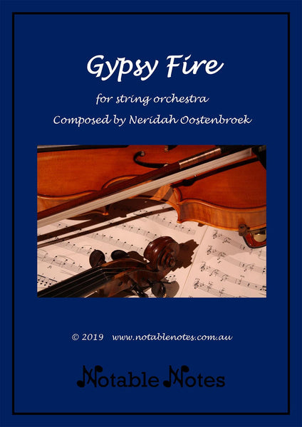 Gypsy Fire (Neridah Oostenbroek) for String Orchestra
