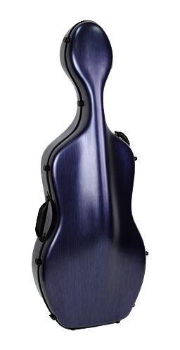 HQ Polycarbon Cello Case 3/4 - Brushed Blue