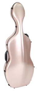 HQ Polycarbon Cello Case 4/4 - Brushed Rose Gold