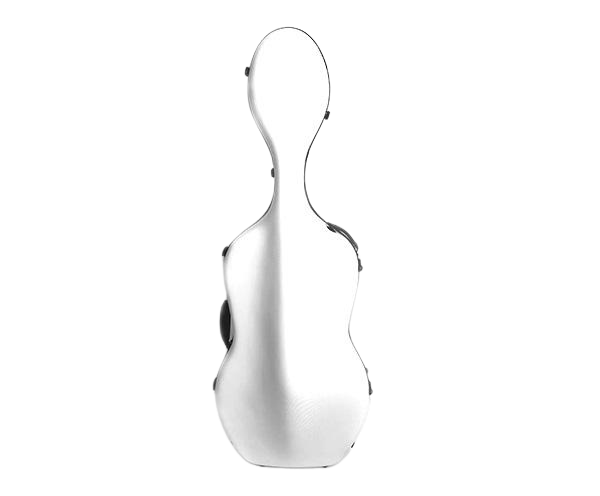 HQ Polycarbon Cello Case 4/4 - Textured White 4kg