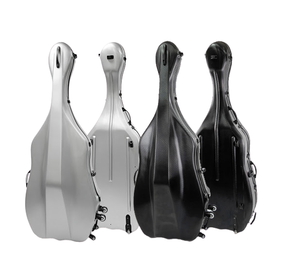 HQ Polycarbonate Double Bass Case - Silver