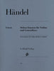 Handel, 7 Sonatas for Violin and Piano (Henle)