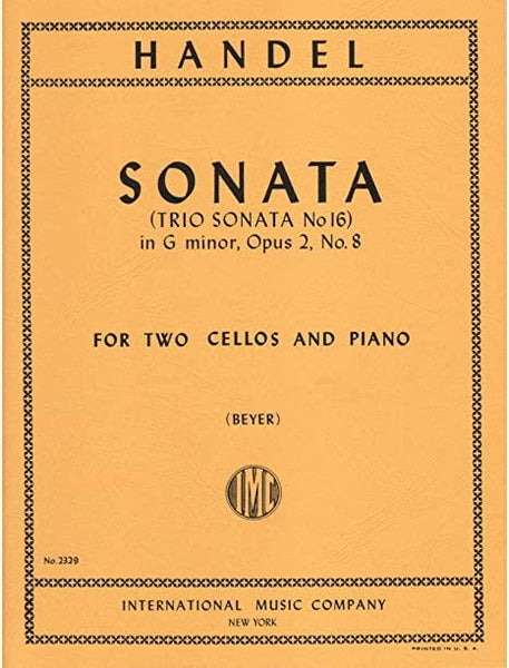 Handel, Sonata in G Minor Op. 2 No. 8 for 2 Celli (IMC)