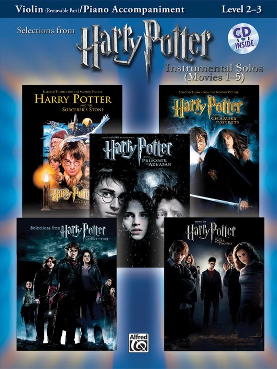 Harry Potter Instrumental Solos for Violin with CD (Movies 15