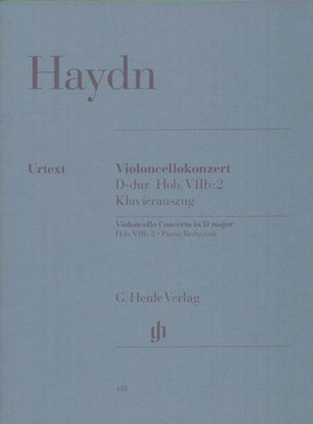 Haydn, Concerto No. 2 in D for Cello and Piano (Henle)