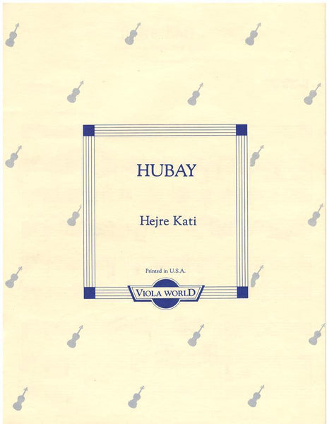 Hubay, Hejre Kati for Viola and Piano (VWP)