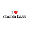 Sticker - I Heart Double Bass