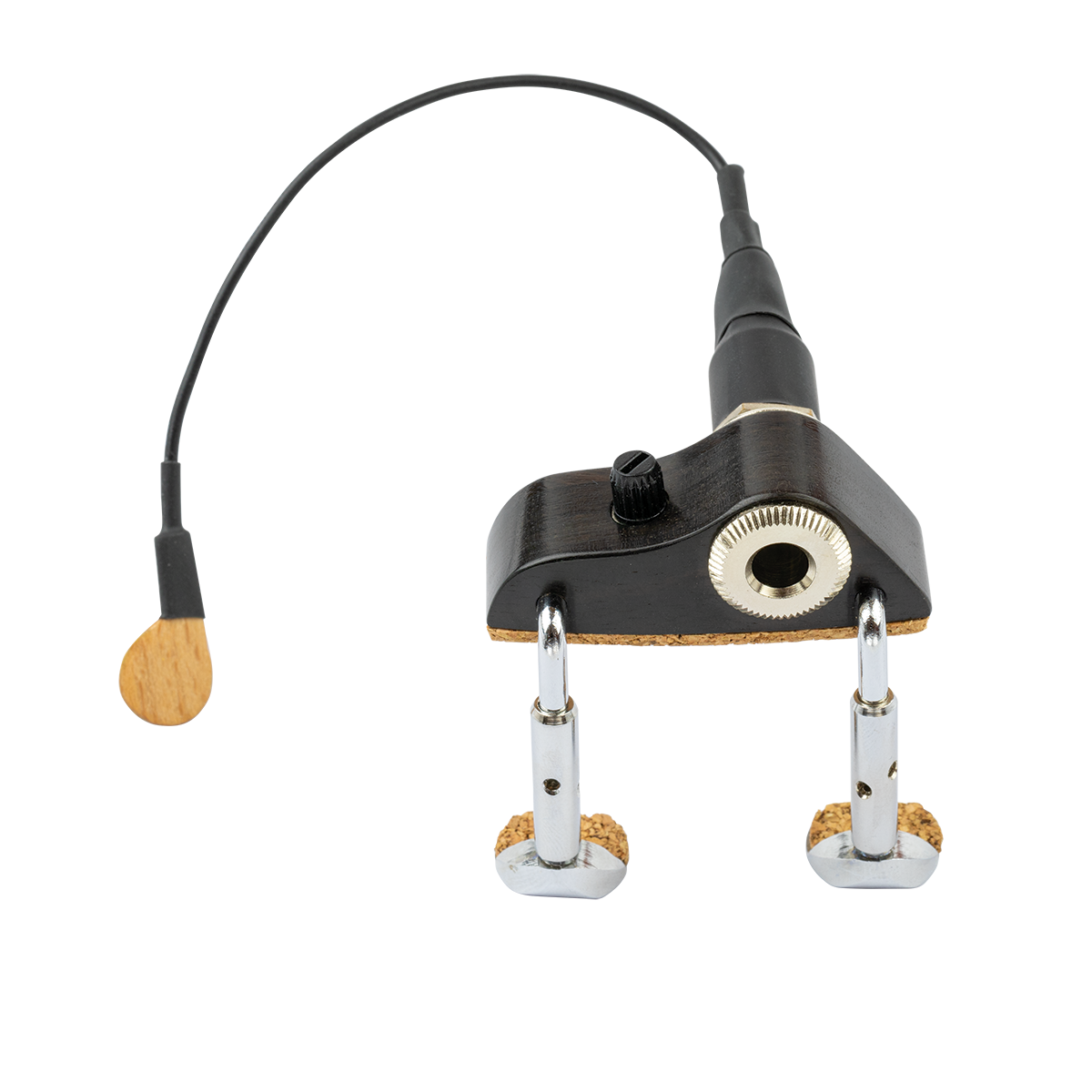 KNA VV3 Violin Pickup with Volume Control and Ebony Jack Housing