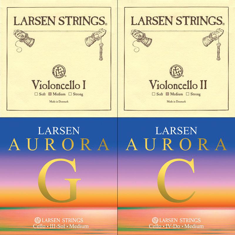 Larsen Original/Aurora Cello Combination String Set 4/4 Larsen Origi Simply for Strings