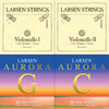 Larsen Original/Aurora Cello Combination String Set 4/4 - Larsen Original A + D (Med) & Aurora G + C (Med)