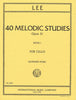 Lee, 40 Melodic and Progressive Studies for Cello Op. 31 Volume One (IMC)