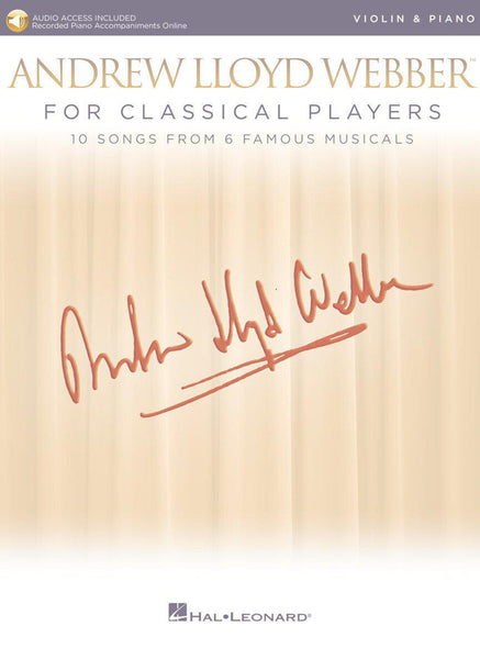 Lloyd Webber for Classical Players for Violin and Piano with Online Accompaniments