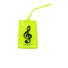 Luggage Tag - Soft Rubber with Treble Clef